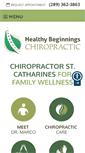 Mobile Screenshot of healthybeginningschiropractic.com